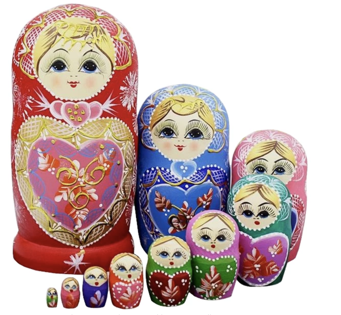 plain nesting dolls