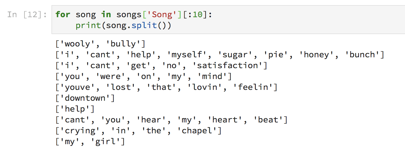 Using Python to find Song titles. How to use just a few lines of Python ...