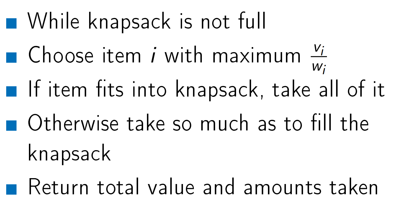 Greedy Algorithm for the Fractional Knapsack - Ayran Olckers - Medium