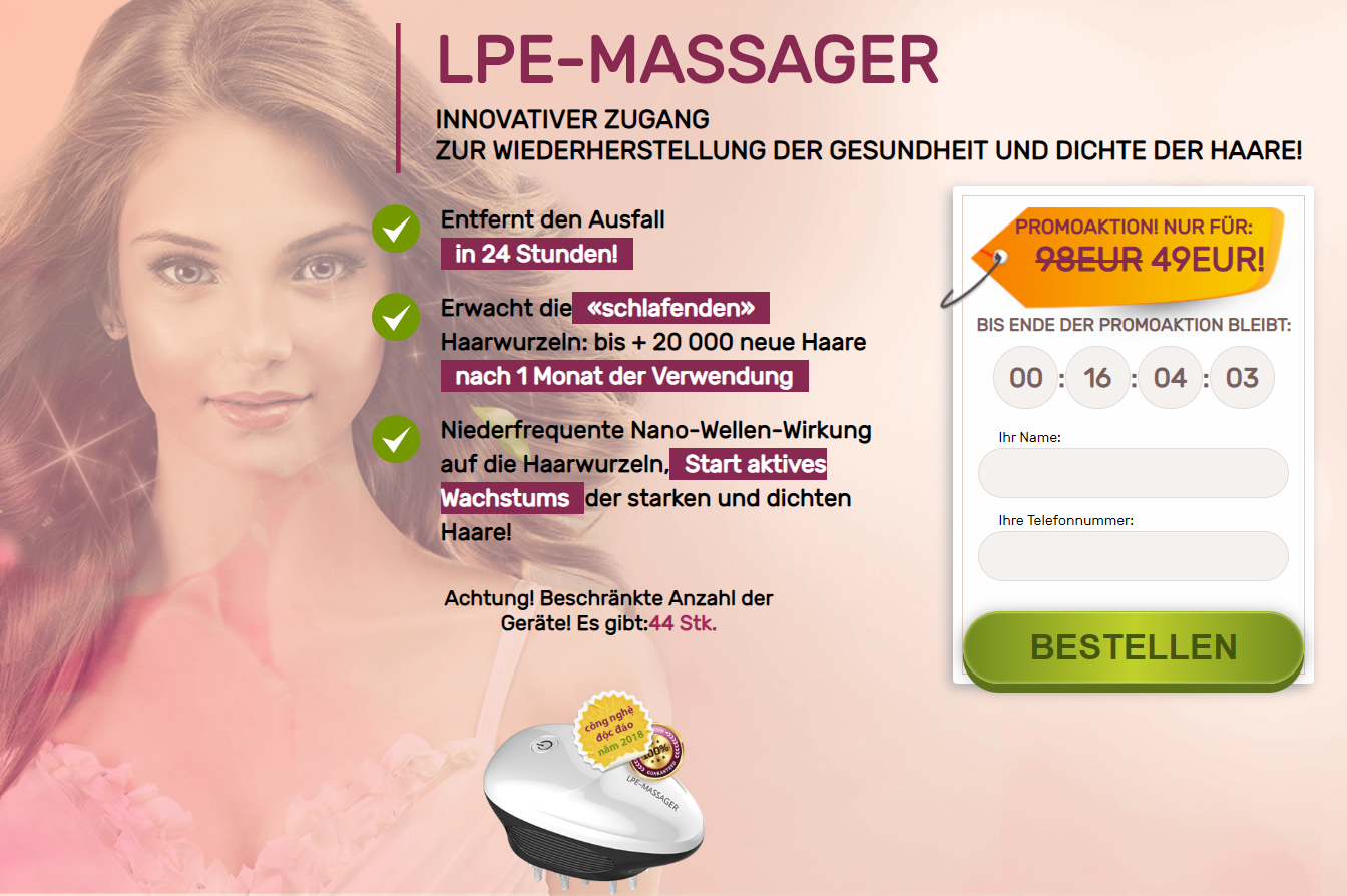 lpe massager massagegerat hilft bei der