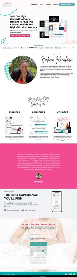 Groove Funnel Templates