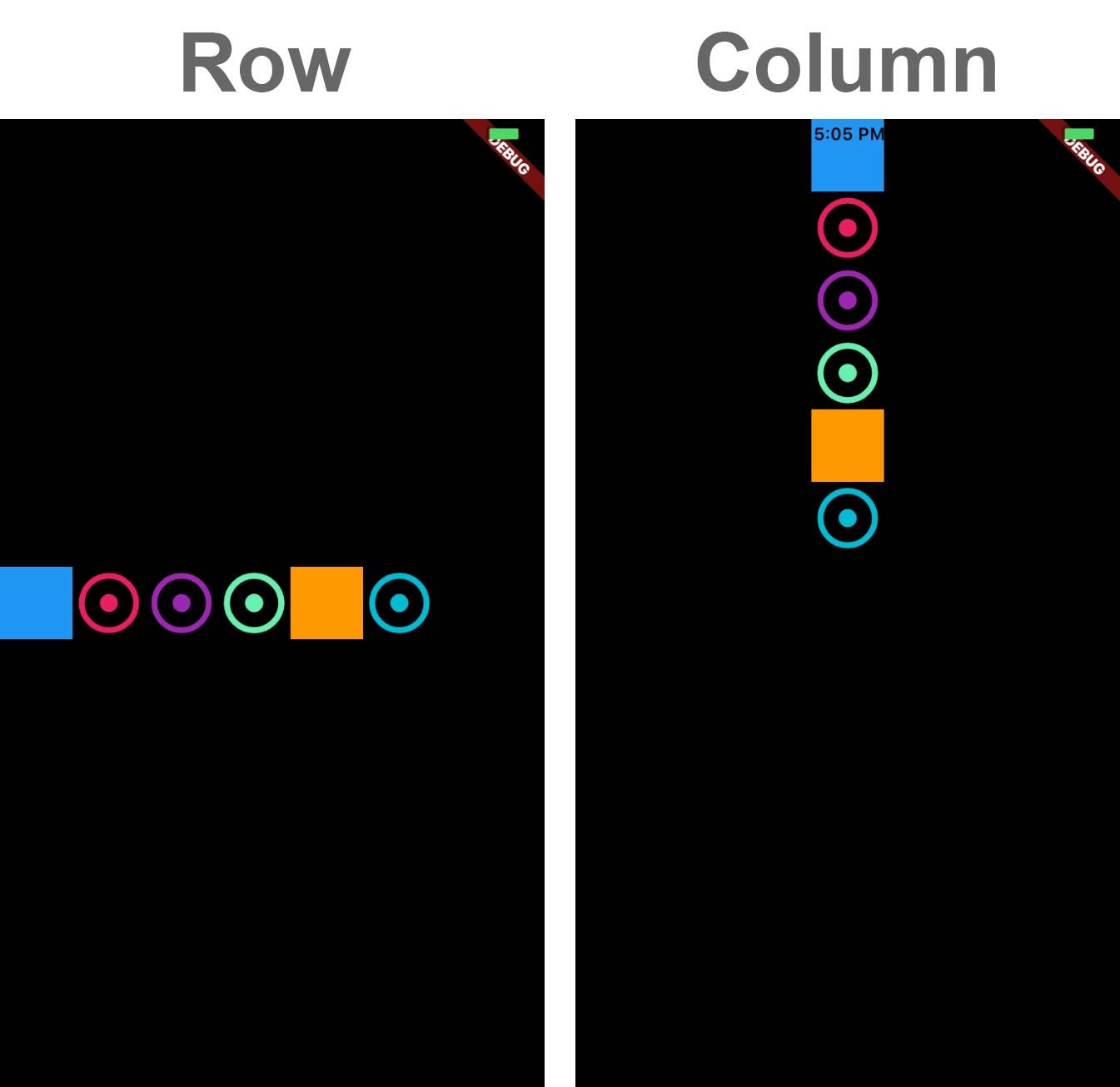 Flutter — Row/Column Cheat Sheet - JLouage - Medium