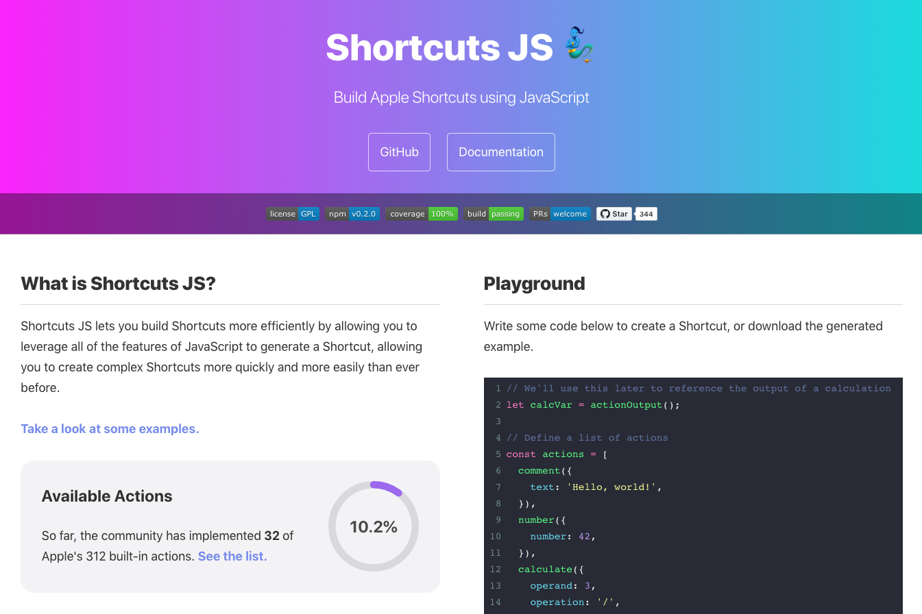 Shortcuts JS Has a New Home. I’m happy to announce that Shortcuts JS