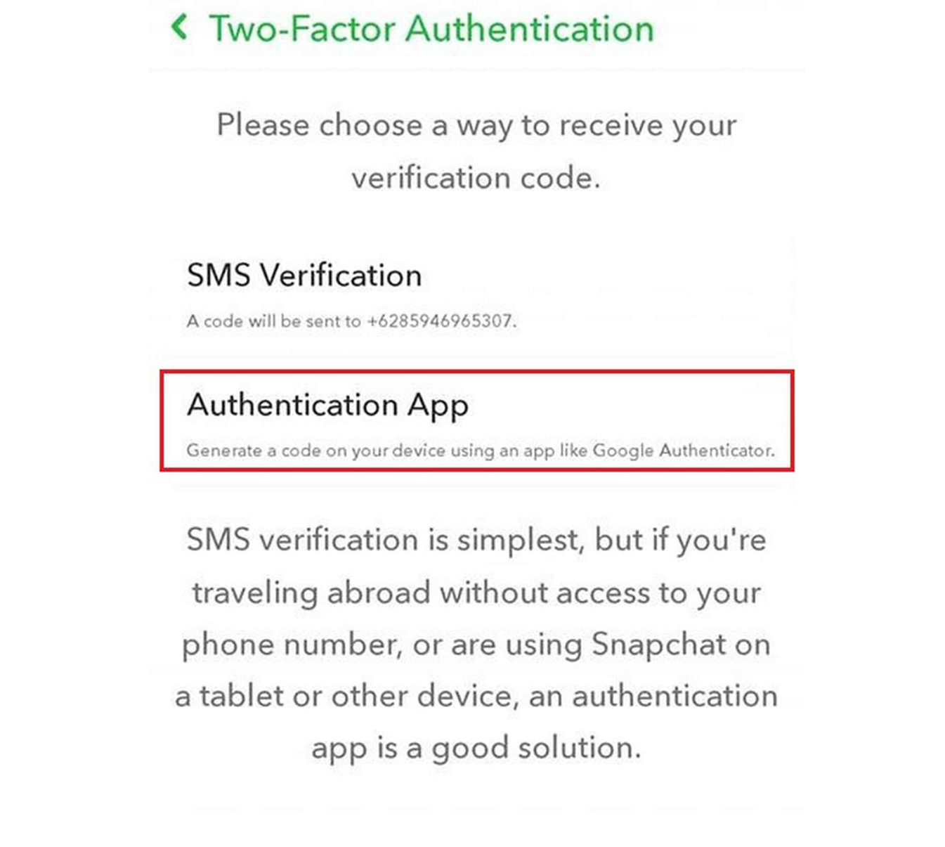How To Activate 2 Factor Authentication On Snapchat By Lukas Nugroho Verihubs Medium