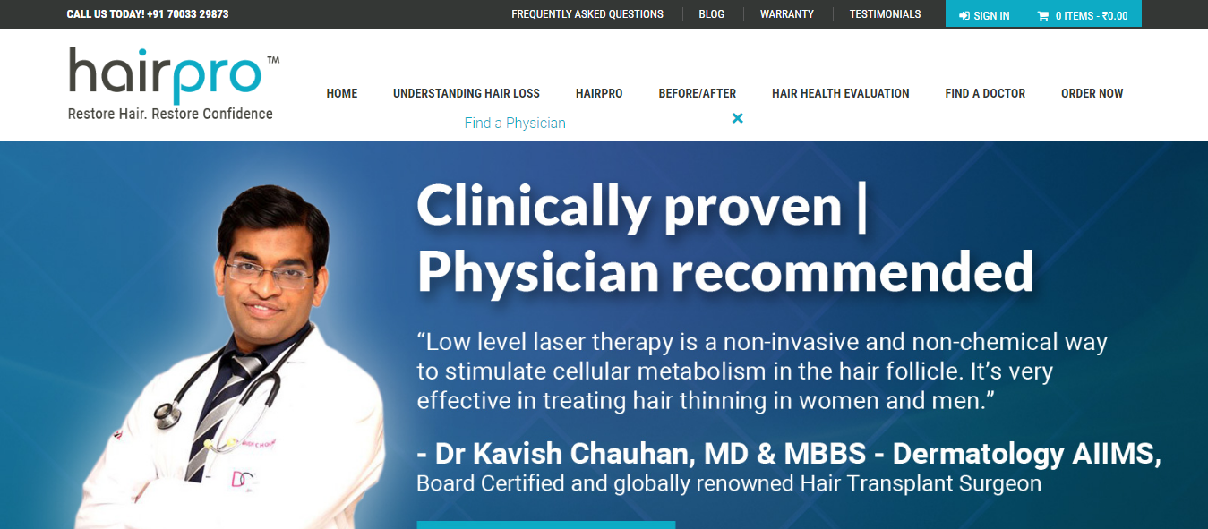 Best Hair Growth Laser Therapy Device Companies In India 2019