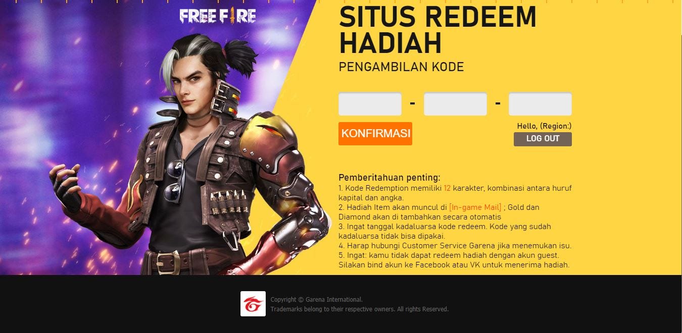 100% Work! Kode Redeem FF 16 September 2020, Dapatkan ...