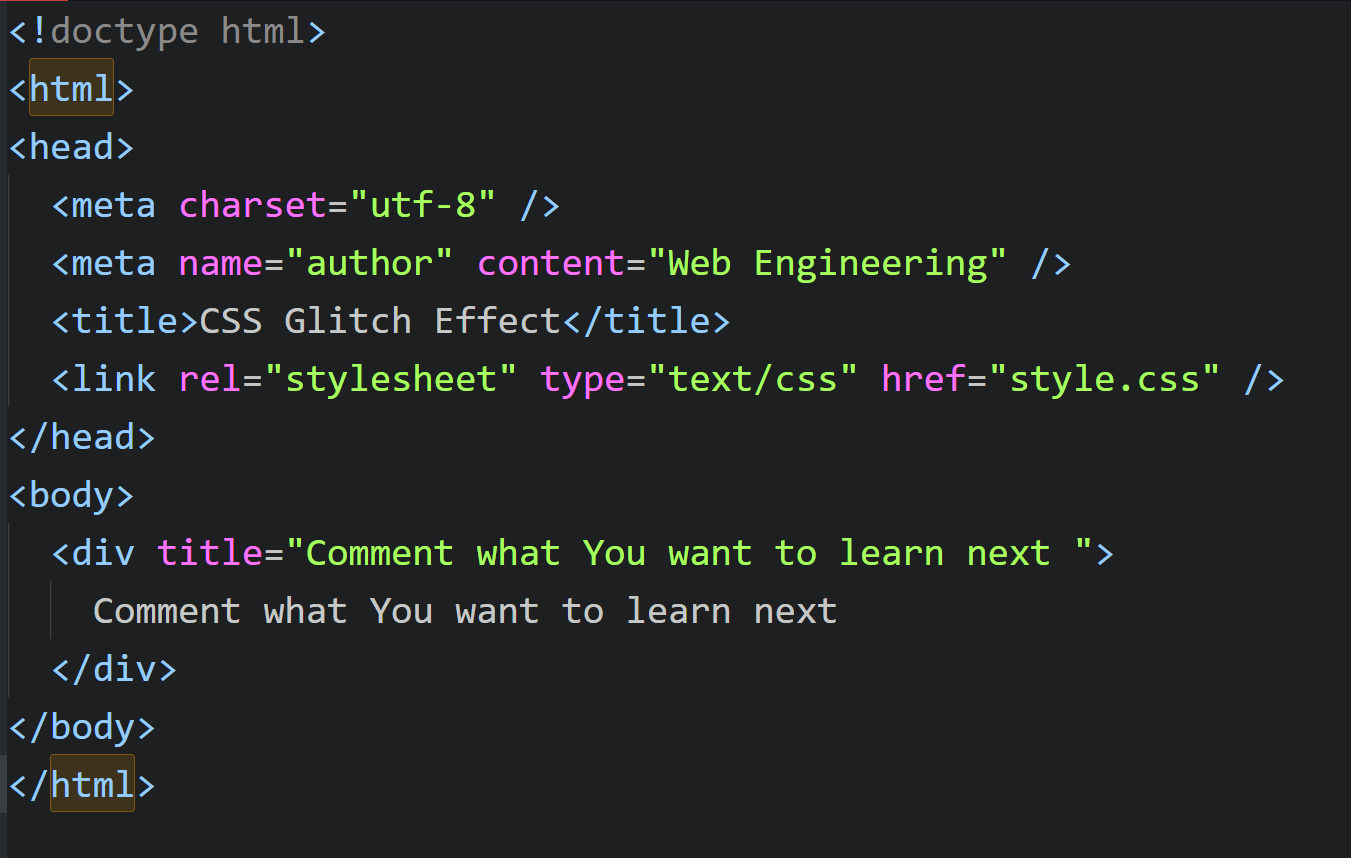 Css Glitch Effect Today Let S See How To Make A Text By Saravananvijayamuthu Web Engineering Medium Css Glitch Effect Today Let S See How To Make A Text By Saravananvijayamuthu Web Engineering Medium