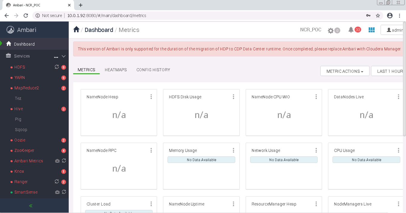 Hortonworks Data Platform 2.6.5 In-Place Upgrade to Cloudera Data