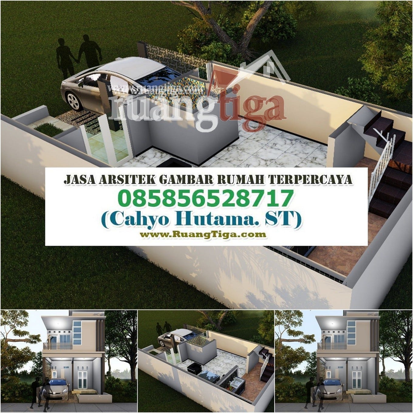 085856528717 Jasa Gambar Denah Rumah Mewah 2 Lantai Modern