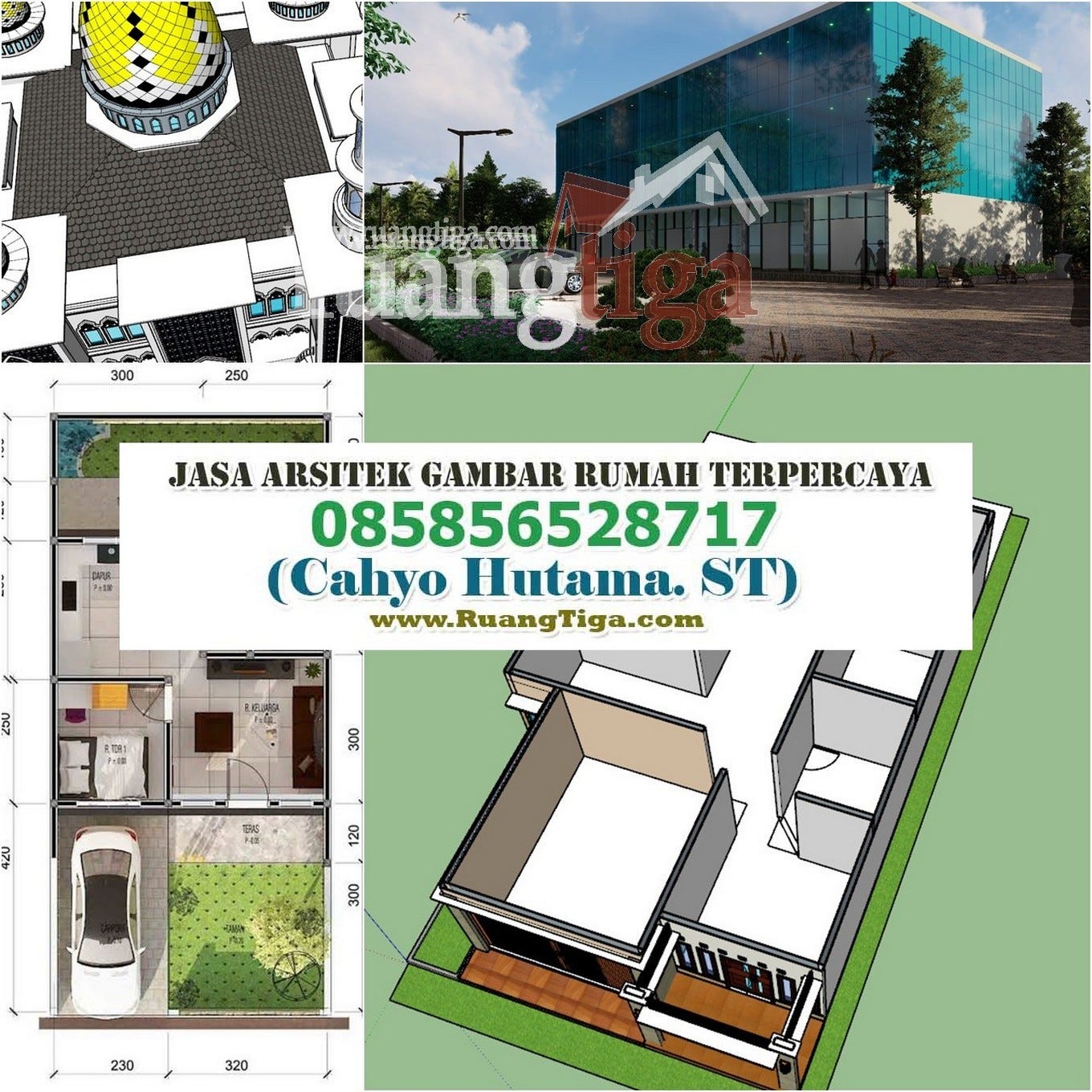 085856528717 Jasa Gambar Denah Rumah Mewah 2 Lantai Modern