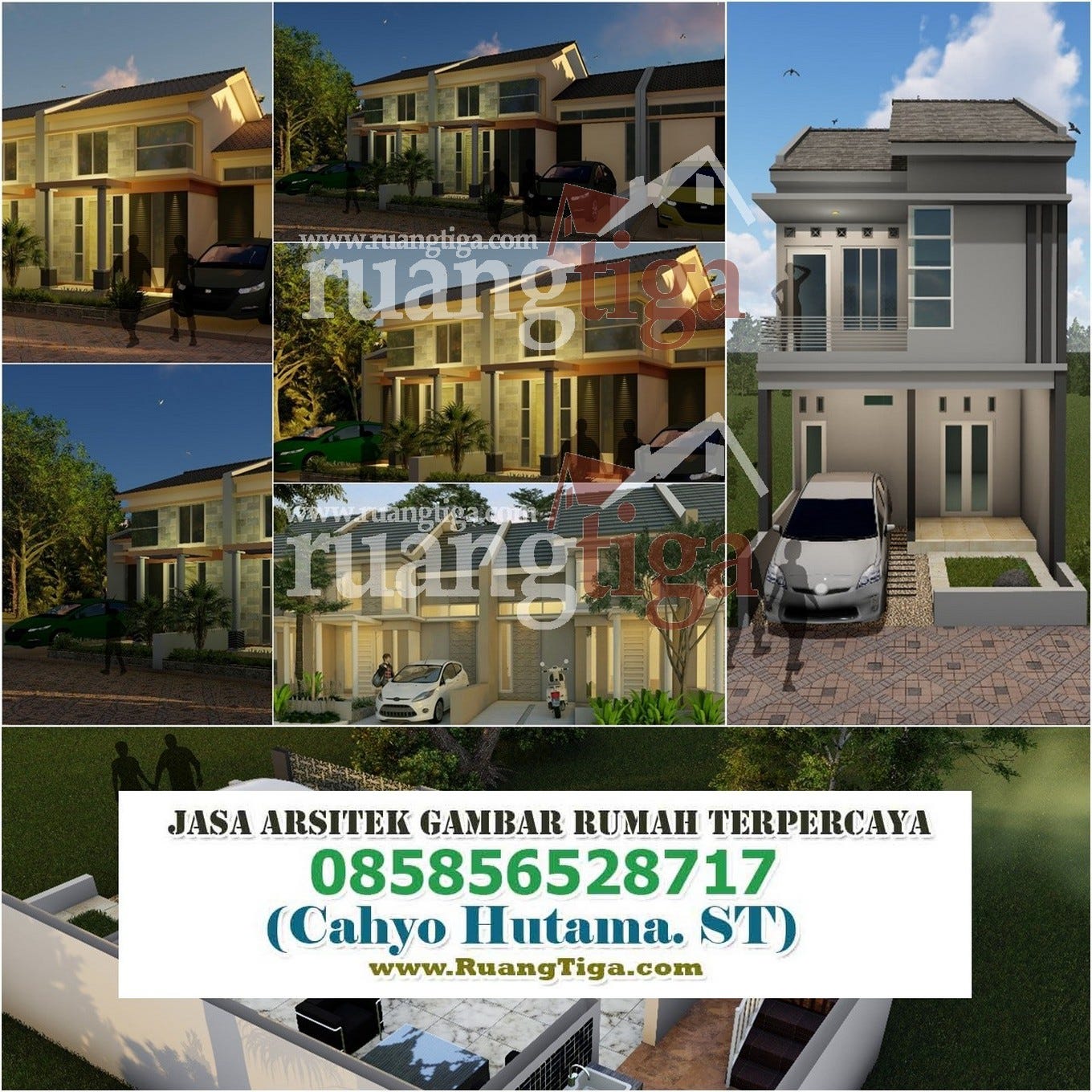 085856528717 Jasa Desain Rumah Minimalis Modern 2 Lantai