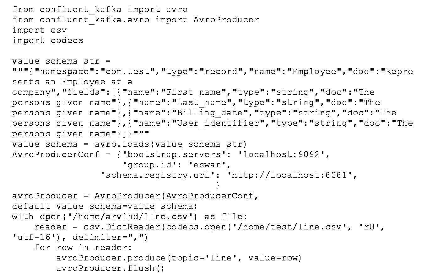 Csv data streaming using kafka,Schema Registry and Avro | by Eswar ...