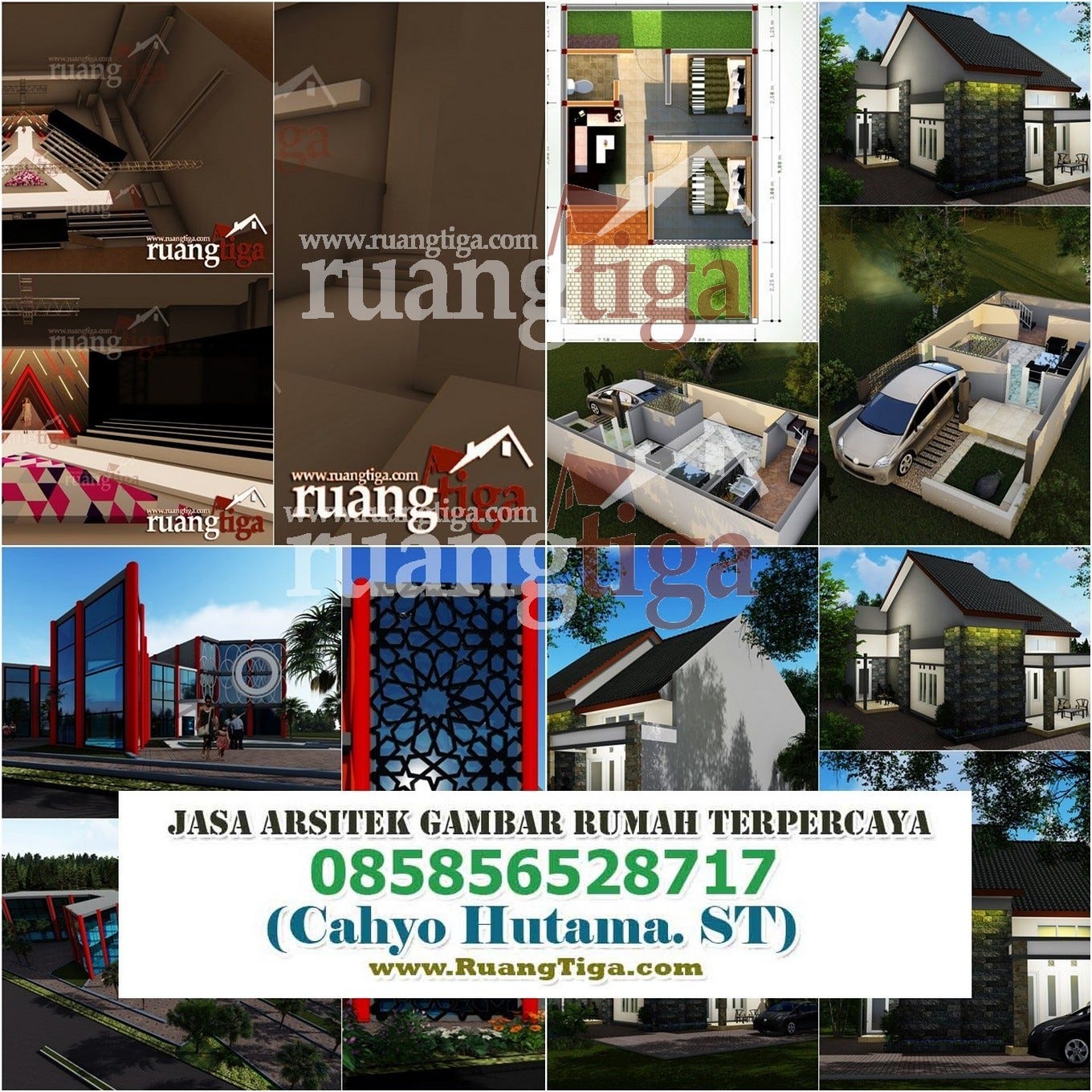 085856528717 Jasa Desain Rumah Minimalis Modern 2 Lantai