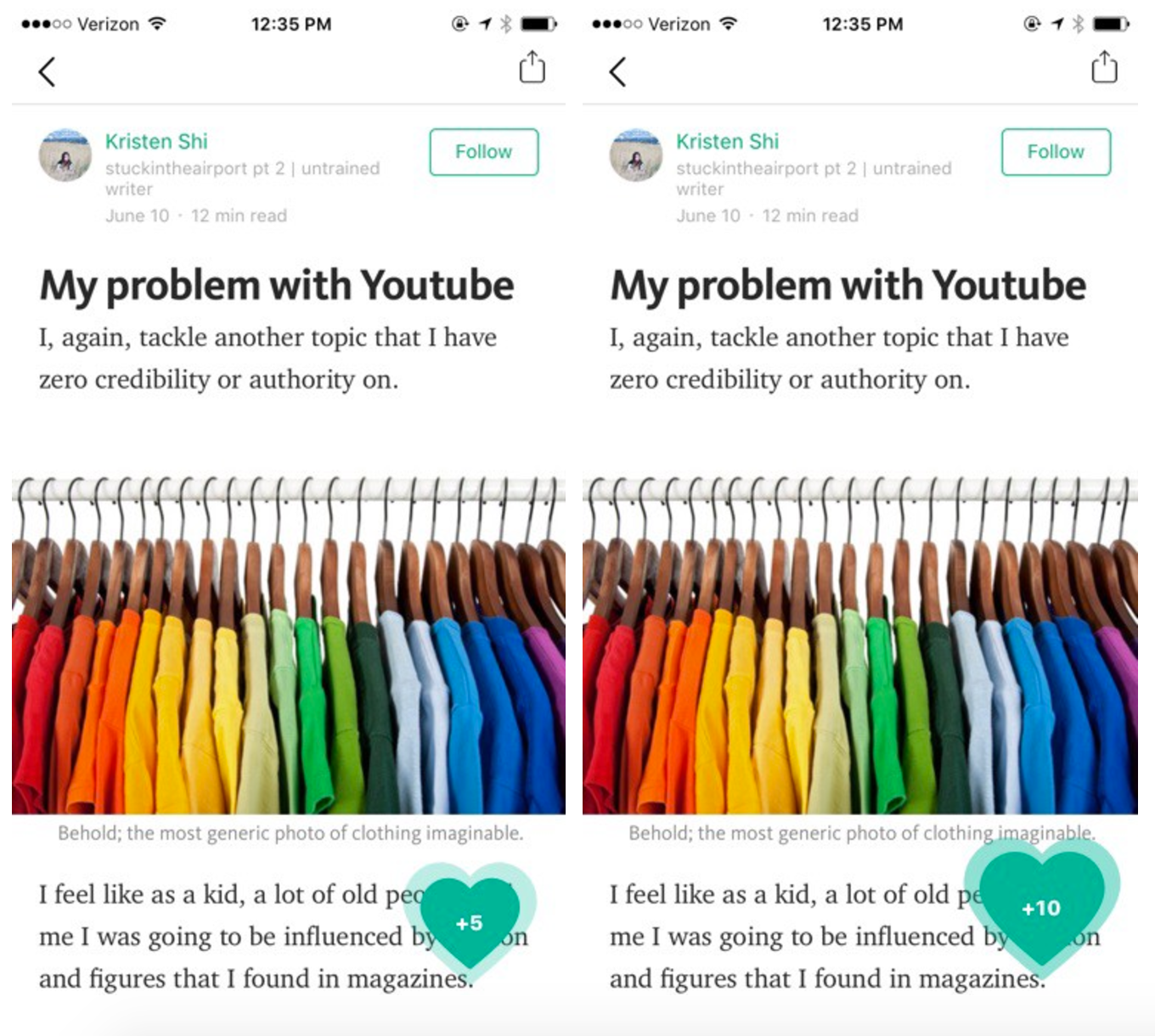 💚 → 👏 👏 👏. A product engineering tale | by Emma Zhou | Medium Engineering