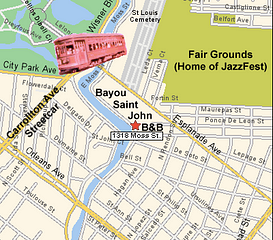 New Orleans Fairgrounds Map
