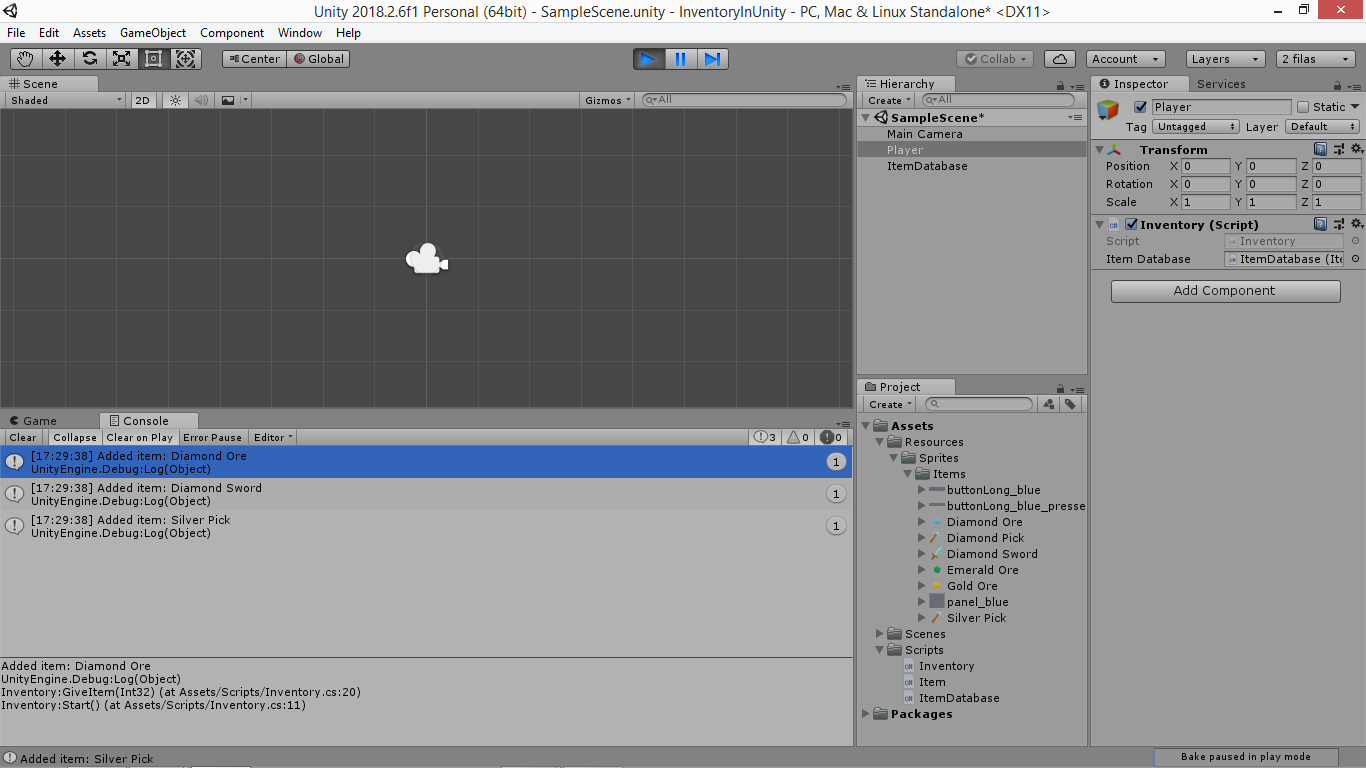 Create an Unity inventory: part 2 Configure the inventory | by Yone