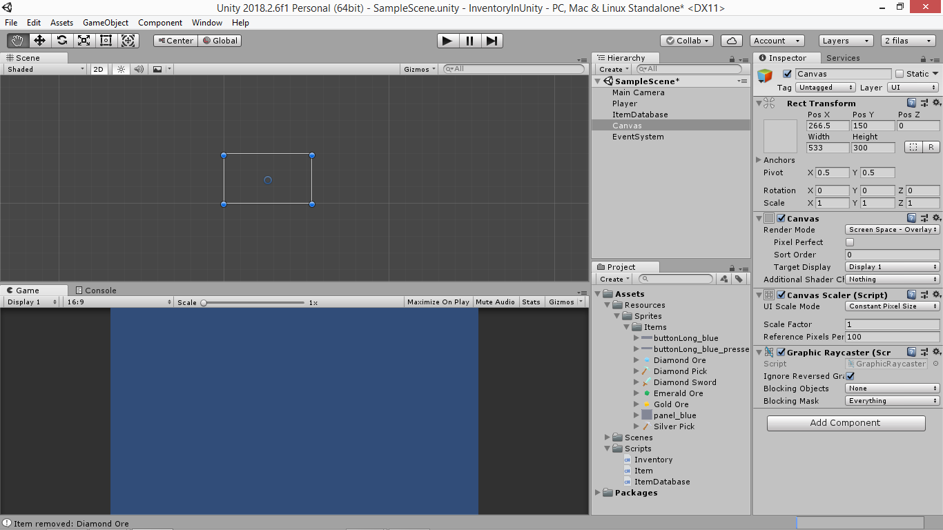 Create an Unity inventory: part 3: UI | by Yone Moreno Jiménez | Medium