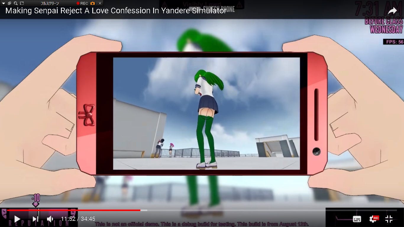 6 ヤンデレシュミレーター Making Senpai Reject A Confession In Yandere Simulator 11月6日 By Lol Medium 6 ヤンデレシュミレーター Making Senpai Reject A Confession In Yandere Simulator 11月6日 By Lol Medium