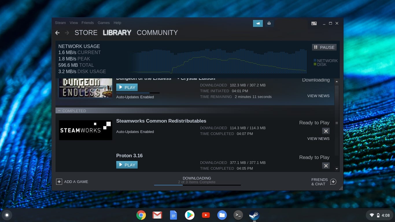 Get Steam on a Chromebook. Chrome OXperts