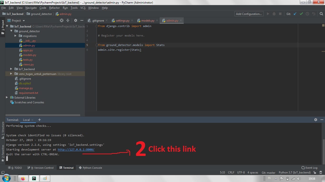 How to Create a Django Project with Pycharm IDE. Complete with Pictures ...