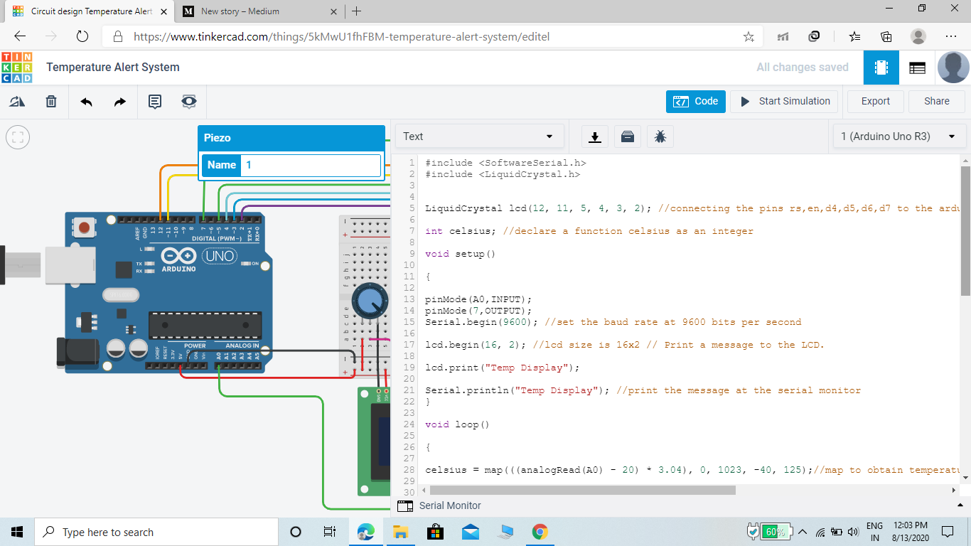 Temperature Alert System | Medium