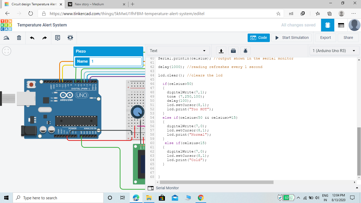 Temperature Alert System | Medium