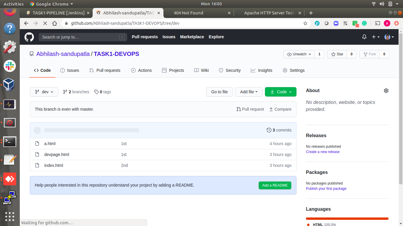 💥GIT-GITHUB-JENKINS-DOCKER💥. Problem Statement:- | by ABHILASH ...