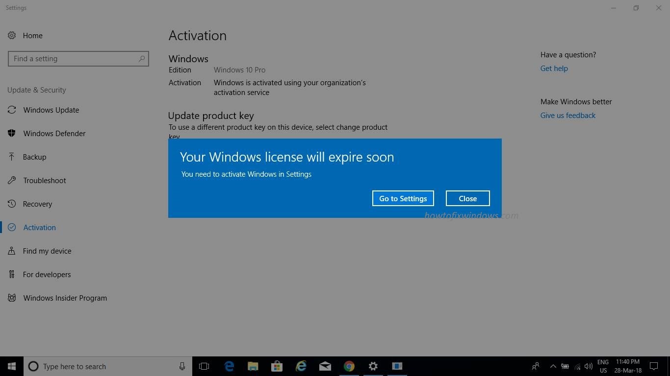 Your Windows License Will Expire Soon Windows 10