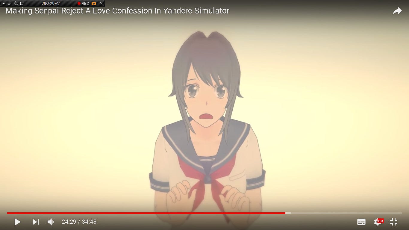 ６ ヤンデレシュミレーター Making Senpai Reject A Confession In Yandere Simulator 11月6日 By Lol Medium