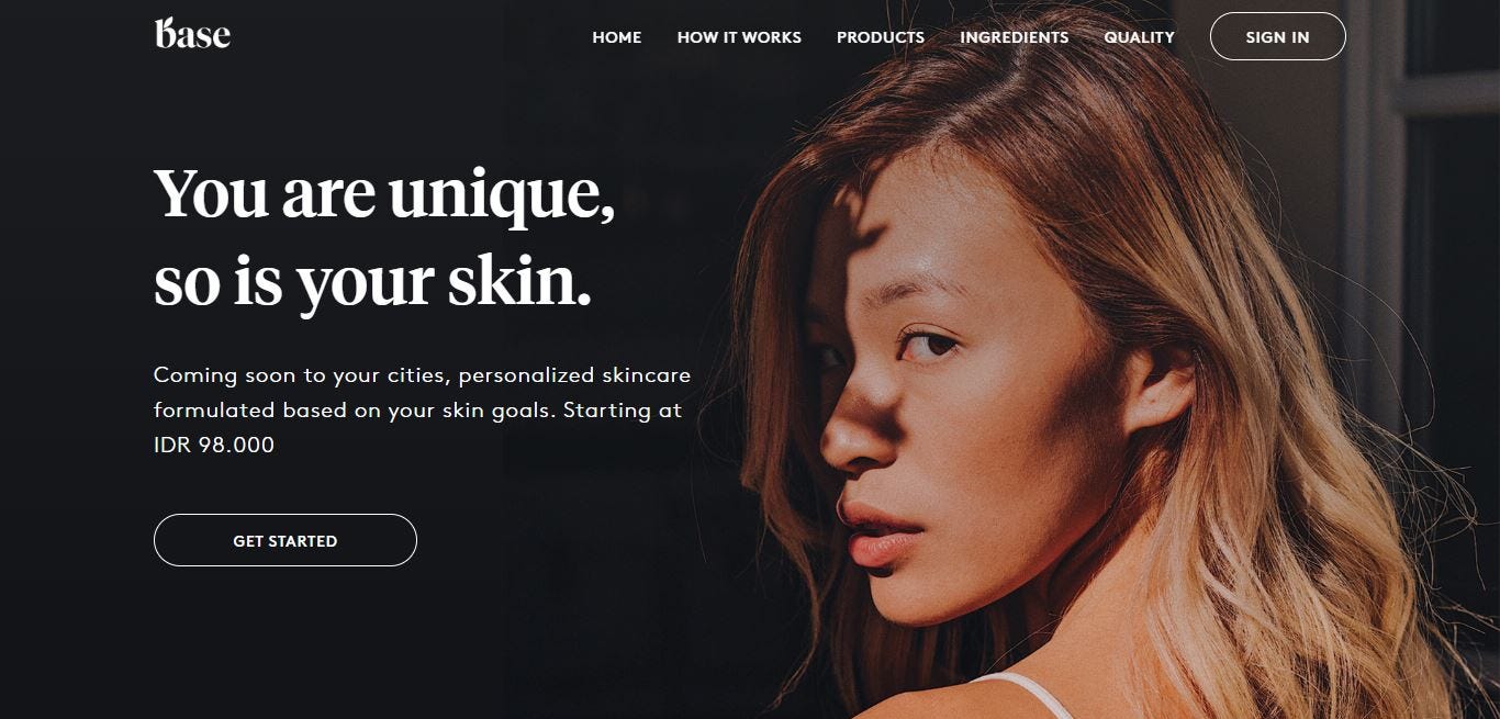 base personalized skincare