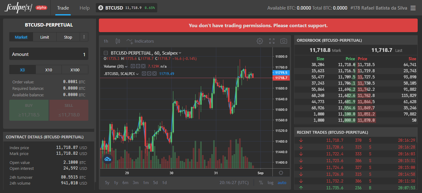 Scalpex Exchange will be in May 2020, with its platform in private service only for guests being a sister platform of scalpex.com it is open now and wants to bring to the