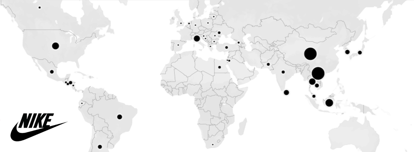 nike manufacturing locations
