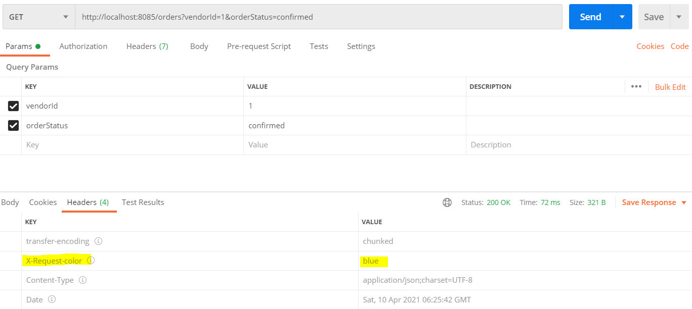 Spring Cloud Gateway — Postman Response with filter