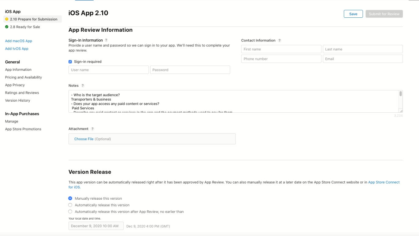 How to Release a New Version of a NativeScript App on the Apple App