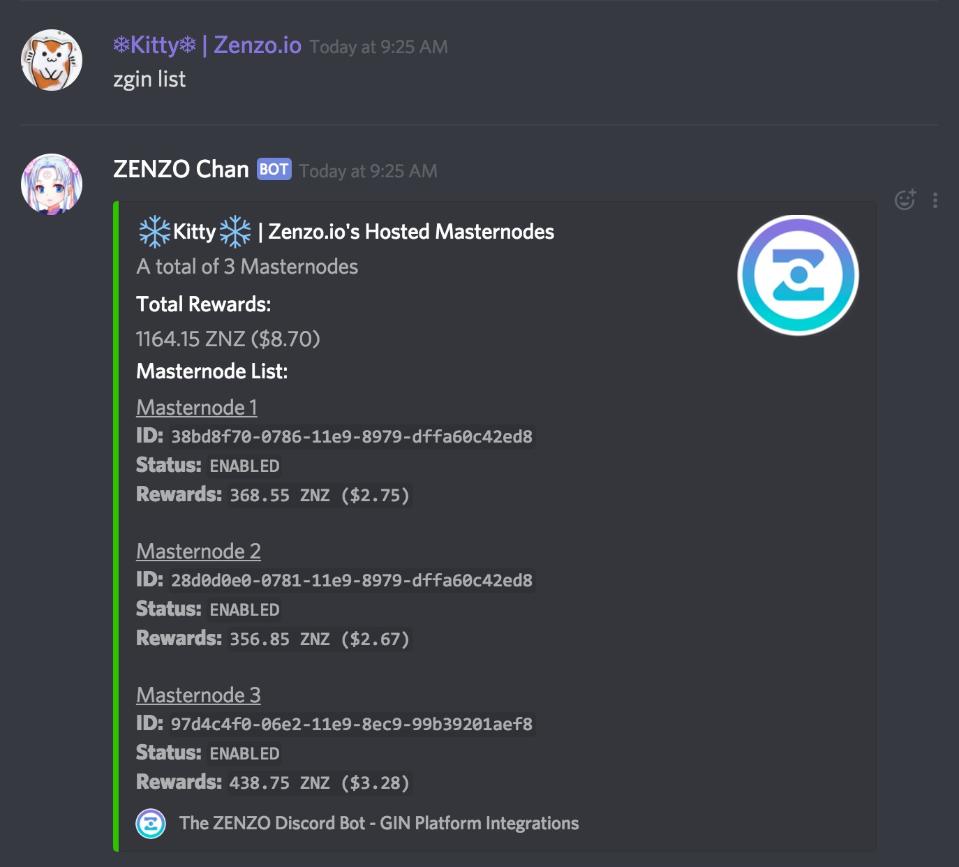 Zenzo Chan Discord Bot Zenzo By Zenzo Ecosystem Medium