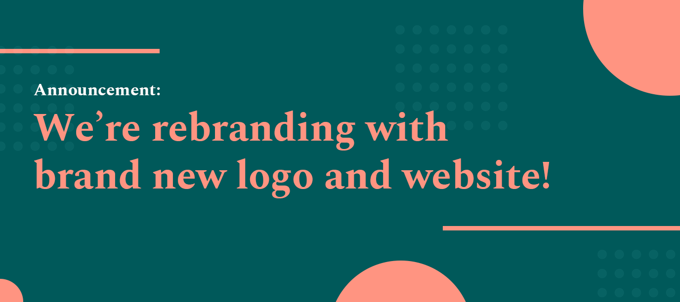 images New Logo Launch Announcement re rebranding with brand new logo