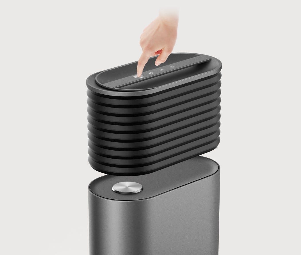 An Expandable Dehumidifier With A Tank That Retracts Back