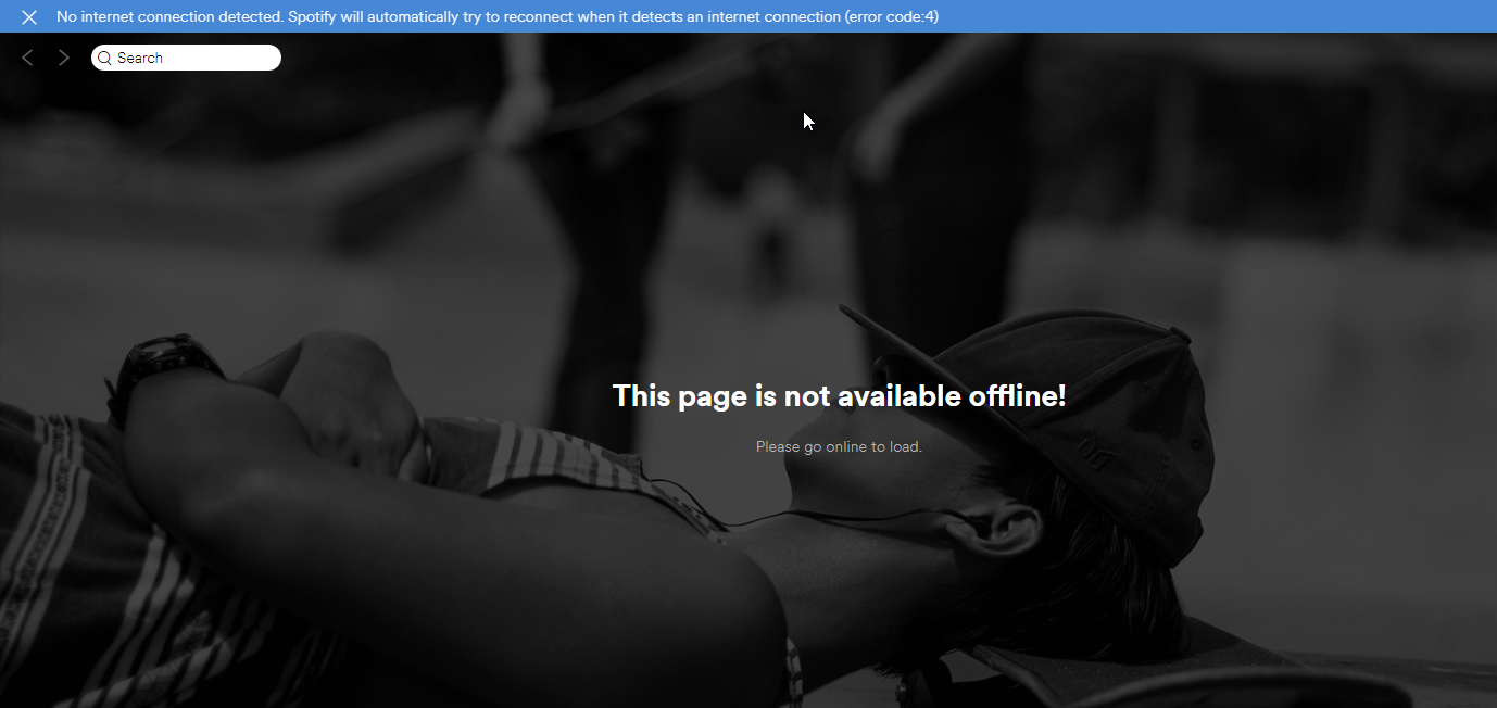 Spotify please go online Clearance