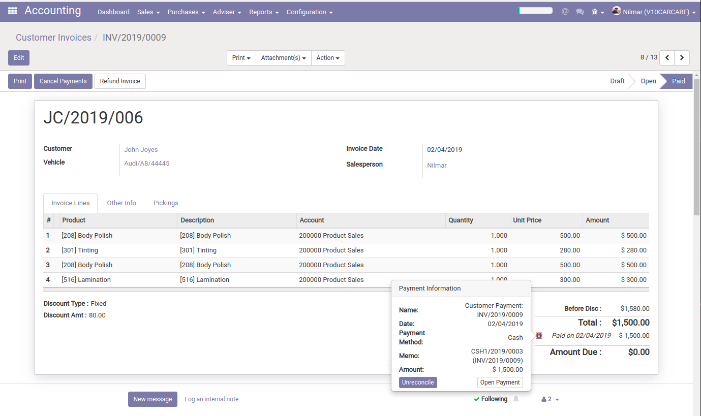 Car Service Management Erp In Odoo Nilmar Shereef Pt Medium