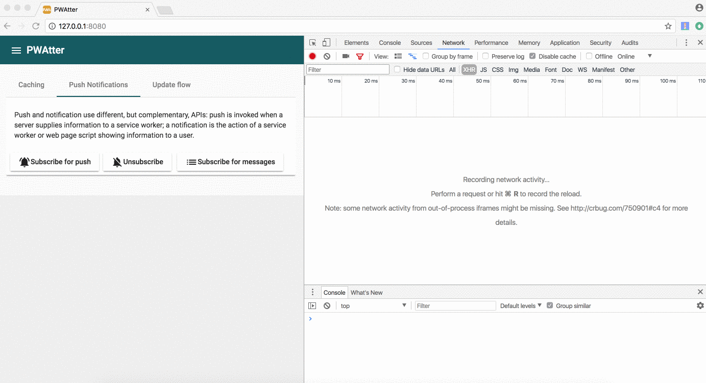 vapid key generate Angular automatic Worker practice Part Service creating A web 2: new â€” progressive apps.