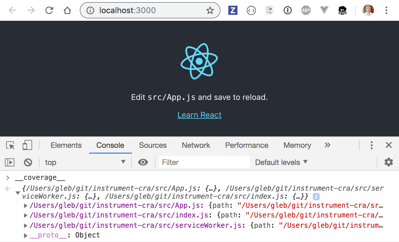 Cypress Code Coverage For Applications Created Using Create React App V3 By Cypress Io Medium