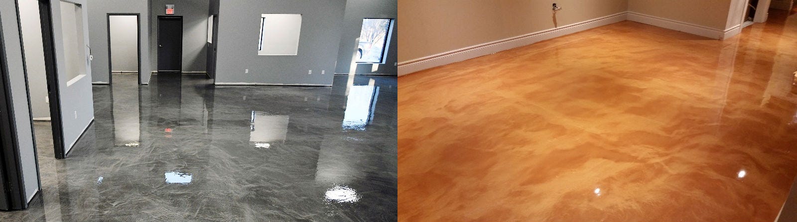 Diy Epoxy Floor Metallic Installation Powder Coating Medium