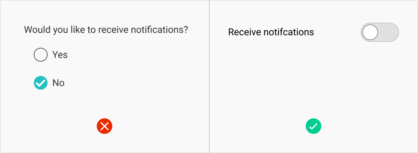 UI cheat sheet radio buttons, checkboxes, and other selectors by