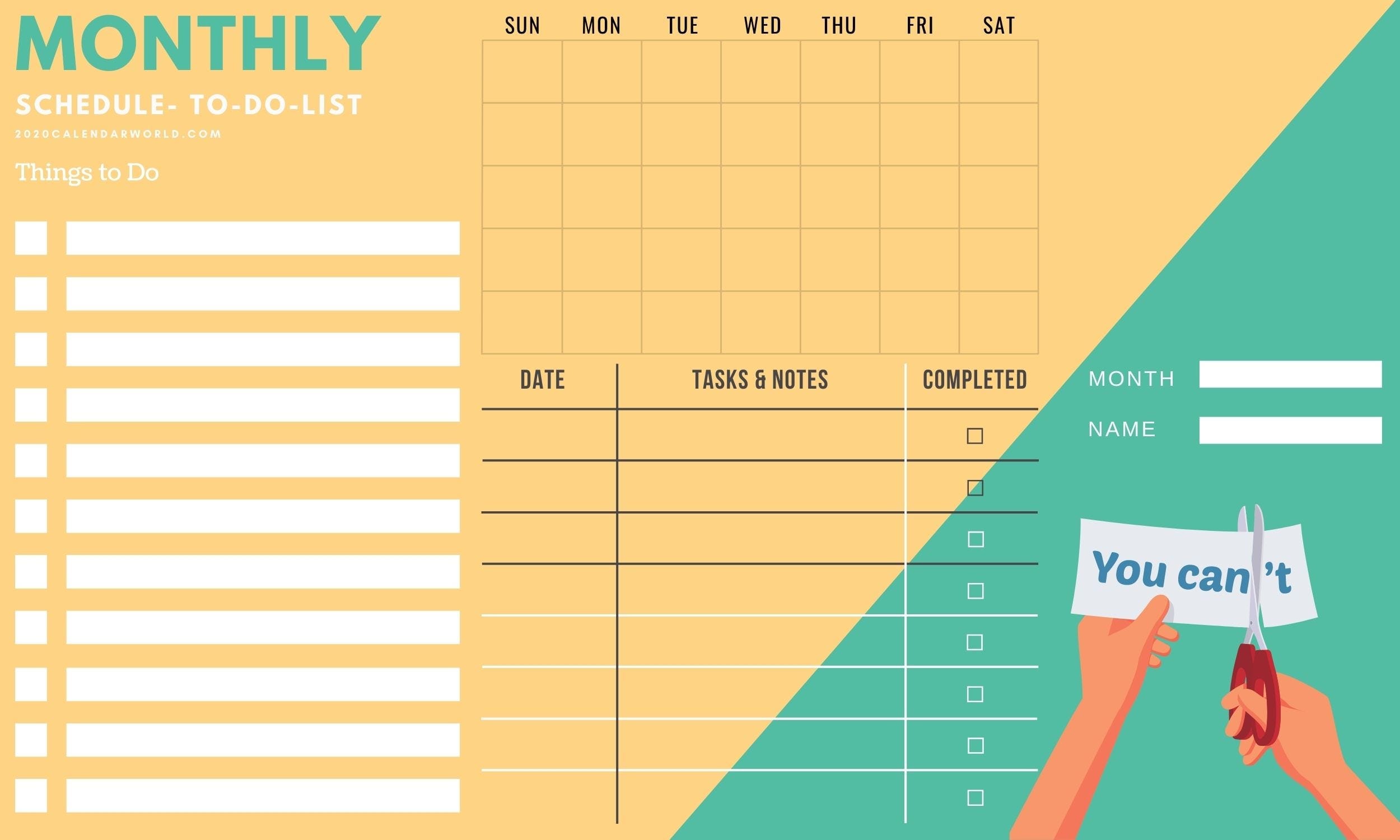 Download Latest Monthly Planner Printable- Useful Space ... Download Latest Monthly Planner Printable- Useful Space ...