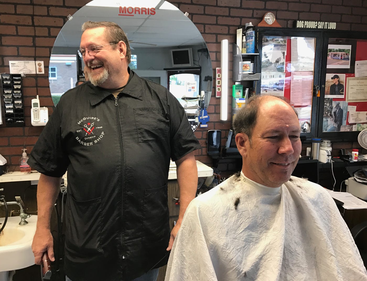 Fallen Away Barber Shop Customer Receives A Warm Welcome Home
