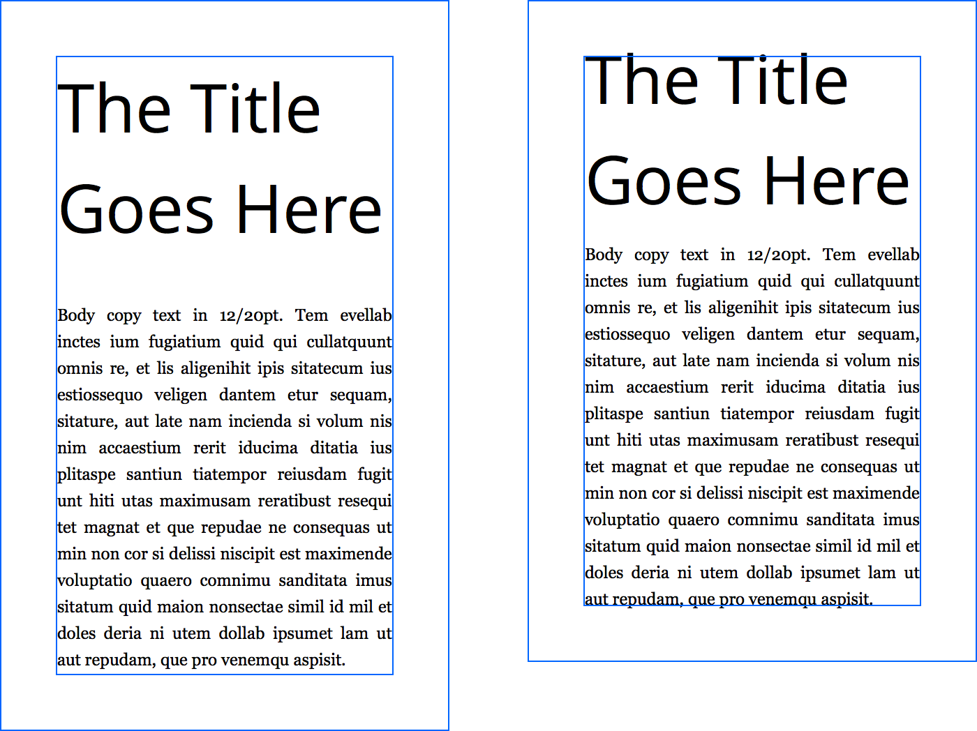 CSS text frames that respect the optics by Martin Adamko Design Nation