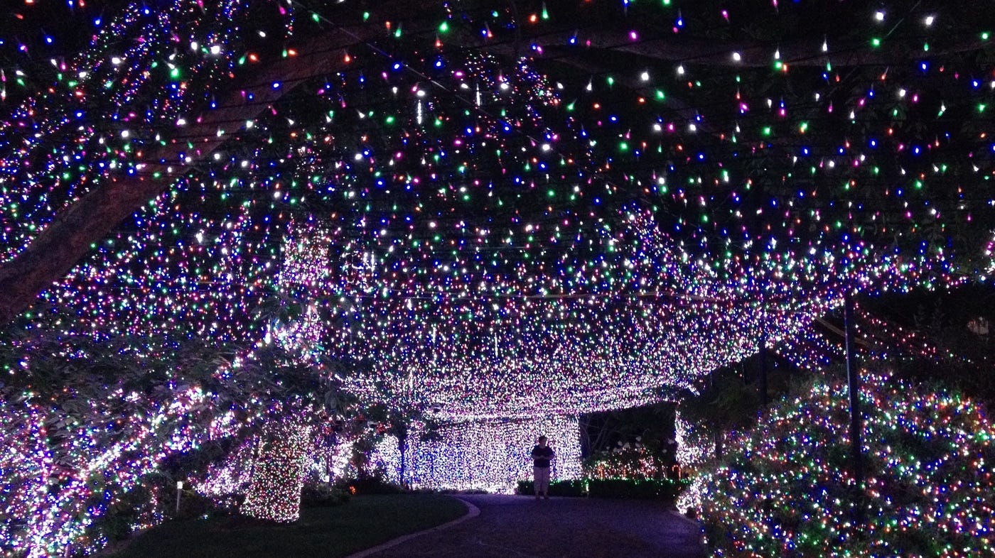 white wire christmas lights