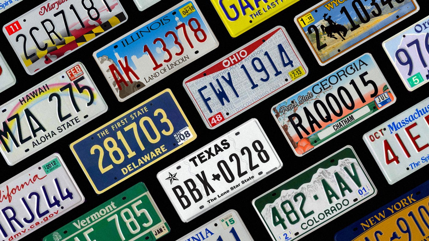 All 50 States License Plates 2018