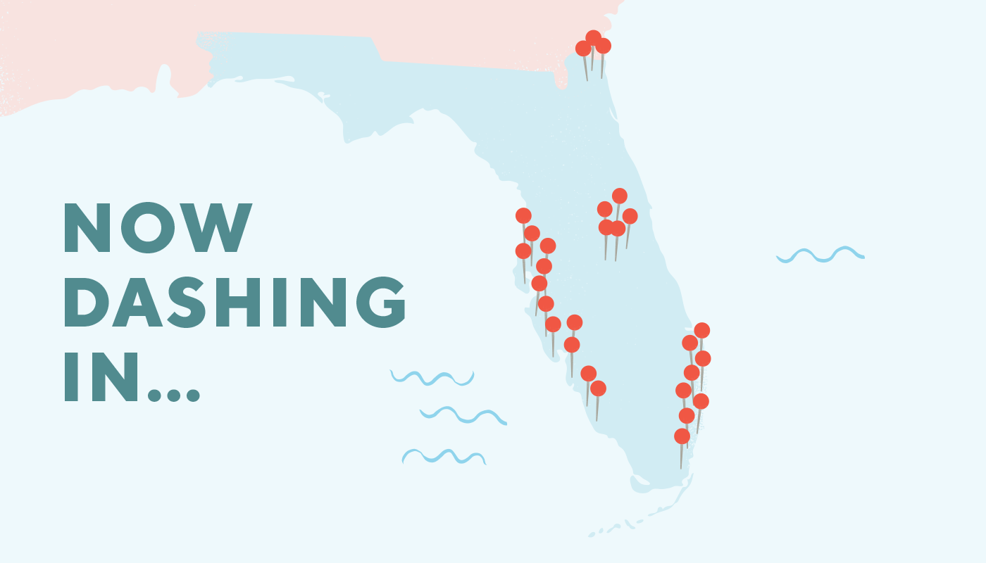 Now Dashing In 60 New Cities Across The Sunshine State