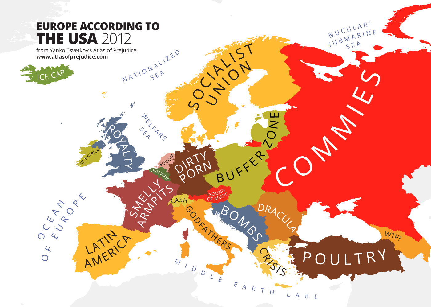 The American World. The US war on geography and the… | by Yanko Tsvetkov |  Atlas of Prejudice